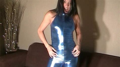 Metallic Wetlook Unitard Shinywear Lycra Spandex Videos Clips4Sale