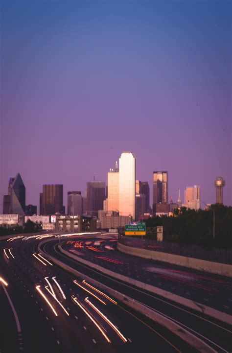 Sunset Over Dallas Skyline Rdallas