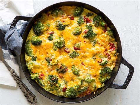 Broccoli Cheddar Cheese Frittata