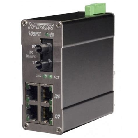 N Tron 105fx Sc Mdr Unmanaged Multimode Ethernet Switch 5 Port Wsc