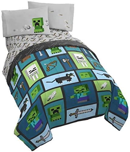 Wholesale Minecraft Chibi College 4 Piece Twin Bed Set Includes