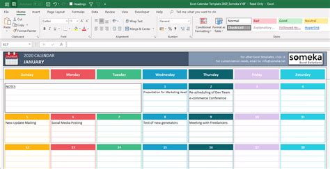 Download customizable daily, weekly, monthly and yearly planner templates for microsoft® excel®. Excel Calendar Template 2019 - Free Printable Calendar