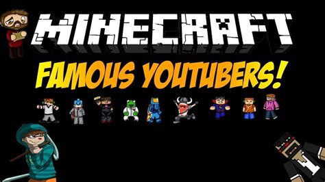 Famous Minecraft Youtubers Guessing Game Youtube