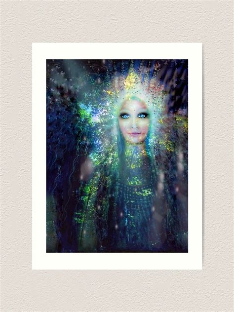 Druantia Forest Goddess Art Print For Sale By Lilaviolet Redbubble