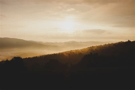 Free Images Forest Horizon Mountain Cloud Sky Sun Sunrise