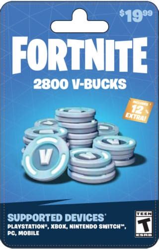 Fortnite V Bucks Gift Card Ct King Soopers