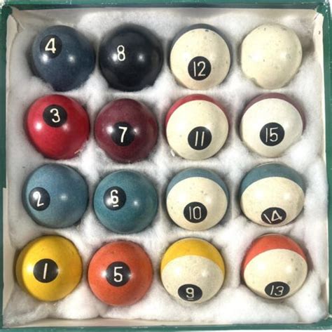 Vintage Bakelite Billiard Pool Balls Black Circlewhite Number 2