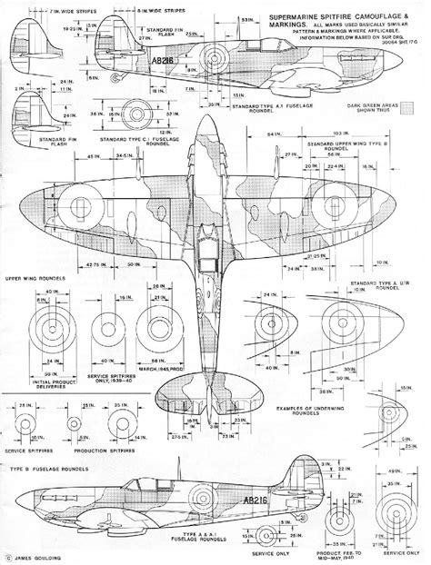 Raf A And B Pattern Spitfire Camo Spitfire Plane Supermarine
