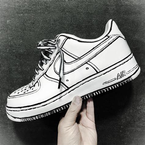 Nike Air Force 1 Cartoon Customize Schuhe Sneaker Grafitti