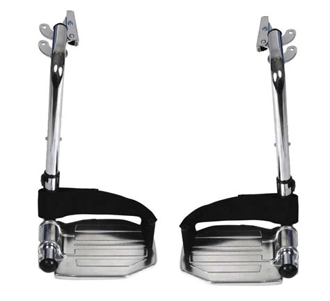 Drive Chrome Swing Away Footrests With Aluminum Footplates 1 Pair