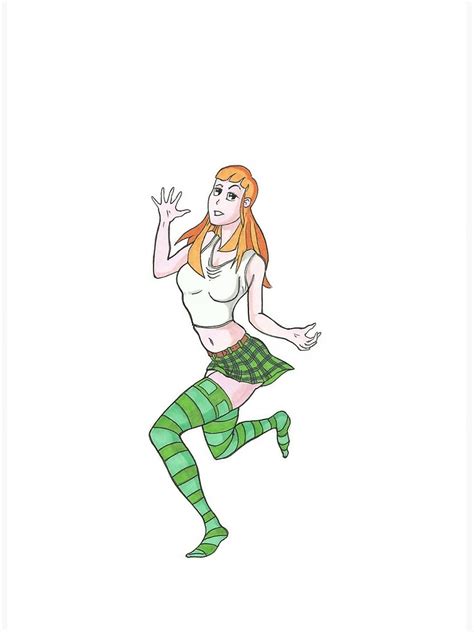 Irish Red Headed Anime Girl Poster For Sale By Alexturbin Redbubble