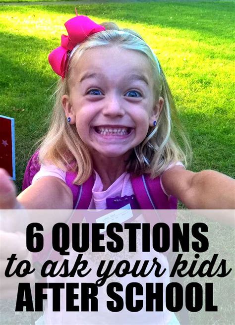 Six Questions To Get Your Kids Talking After School My Life And Kids