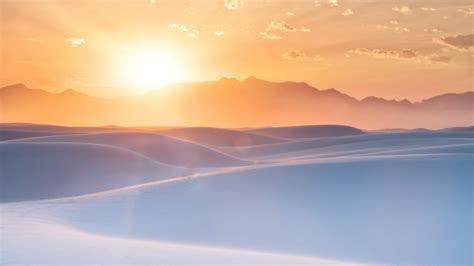 Wallpaper Sunrise White Sands New Mexico 4k 8k Nature