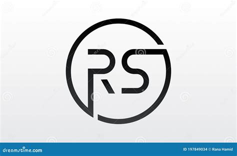 Initial Rs Letter Logo With Creative Modern Business Typography Vector