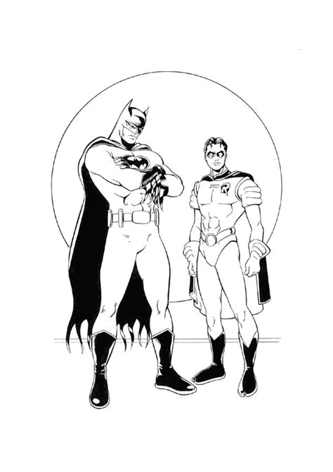 Desenho De Batman E Robin Para Colorir Tudodesenhos