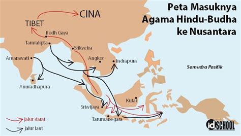 Gambar Jalur Pelayaran Hindu Budha Di Indonesia