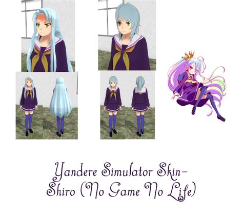 Yandere Simulator Shiro No Game No Life Skin By Imaginaryalchemist