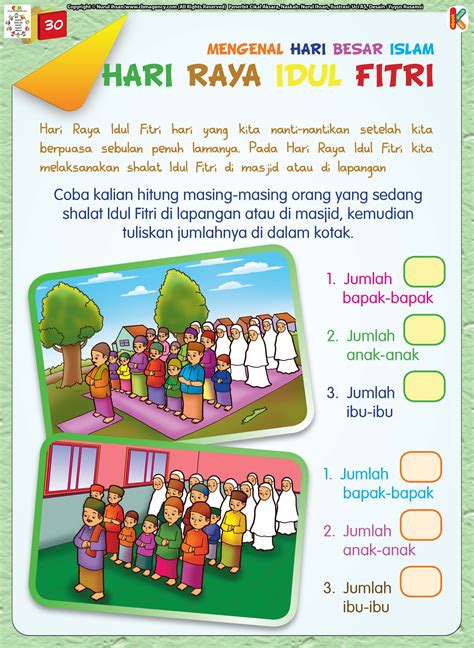 Worksheet Ramadhan Untuk Anak Tk Data Dikdasmen