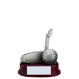 Silver Golf Club Putter Trophy - 5.5