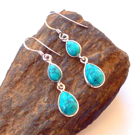 Turquoise Sterling Silver Earrings