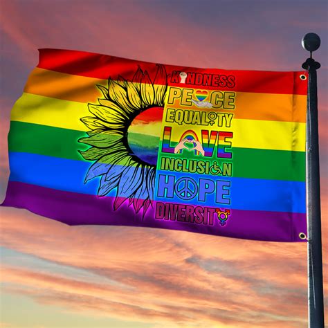 Sunflower Lgbt Pride Flag Tpt188gf Flagwix