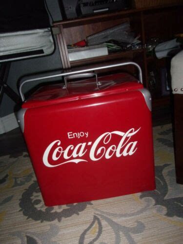 Progress Refrigerator Co Vintage Coca Cola Metal Cooler Ebay