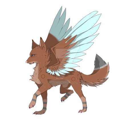 Winged Wolf Auction Closed By Lolzcupcake On Deviantart