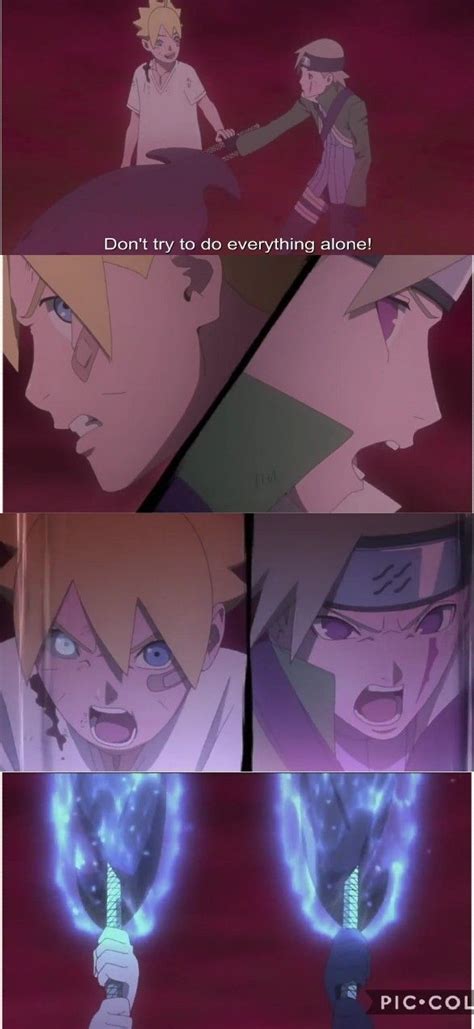Boruto And Kagura Fight Together Against Shizuma ️ ️ ️ Boruto Anime Naruto Naruto