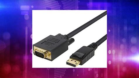 Displayport To Vga Cable 6ft Cablecreation Dp To Vga Cable Gold Plated