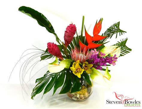 Tropical Flower Arrangement By Steven Bowles Creative Naples Fl Stevenbowl Tropical