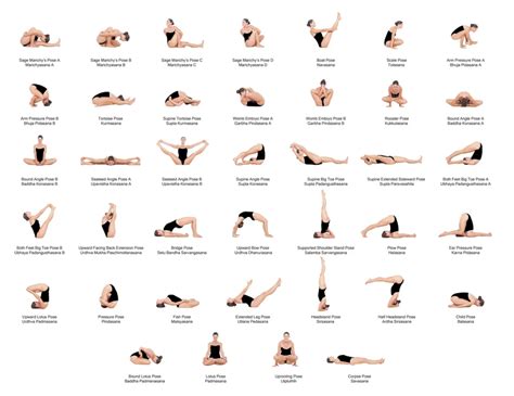 75 Yoga Poses Pdf 8 5x11 Etsy Yoga Chart Yoga Poses Chart Pose Yoga Cool Yoga Poses Yoga