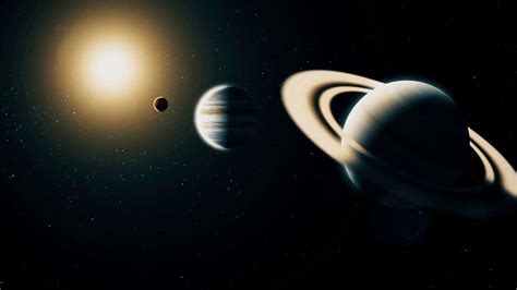 Realistic Planet Saturn From Deep Space Stock Motion Graphics Sbv