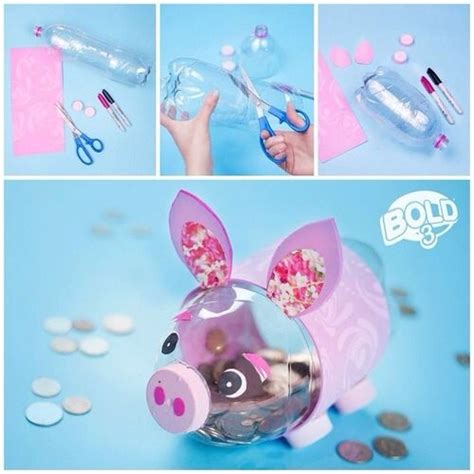 Make Your Own Piggy Bank Out Of A Soda Bottle Great For Kids Diy