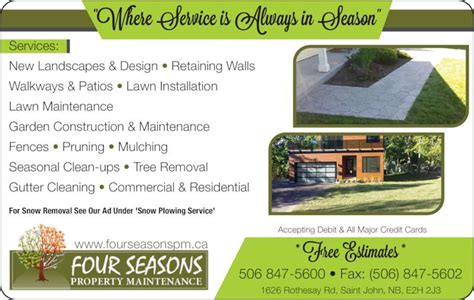 Four Seasons Property Maintenance Ltd Opening Hours
