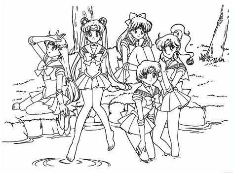 Anime Coloring Sheets