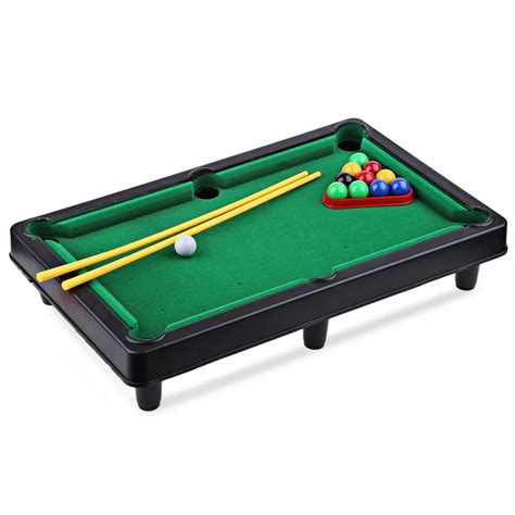 Mini Billiard Ball Snooker Pool Table Top Game Set Kids Toy Tabletop