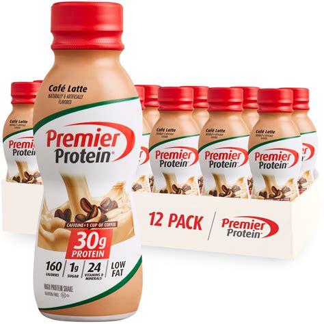 Premier Protein Shake Cafe Latte 30g Protein 115 Fl Oz 12 Ct