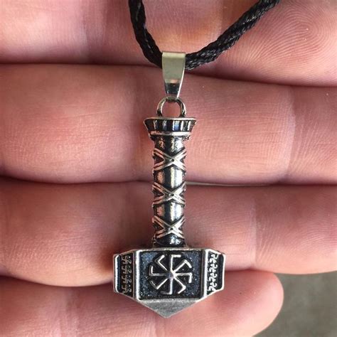 Hammer Of Thor Pendant Viking Pendant Mjolnir Pendant Viking Necklace