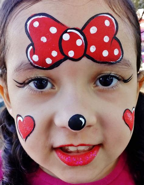 Sarah Cruz Pintura Facial Minnie Minnie Face Painting Maquillaje