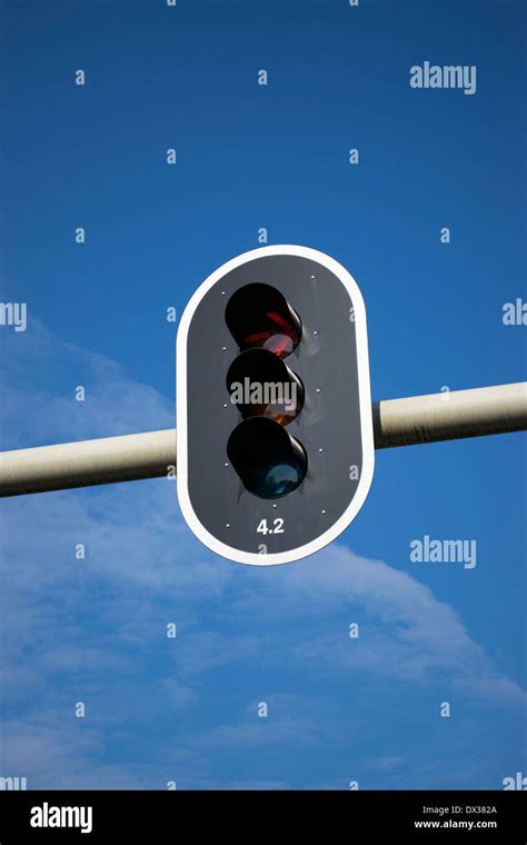 Overhead Traffic Lights Stock Photo Alamy