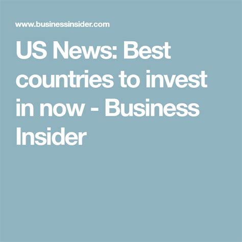 The 20 Best Countries Around The World To Invest In Now Cool Countries Investing Country