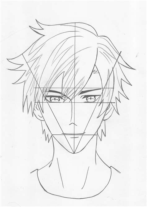 How To Draw A Anime Face Male