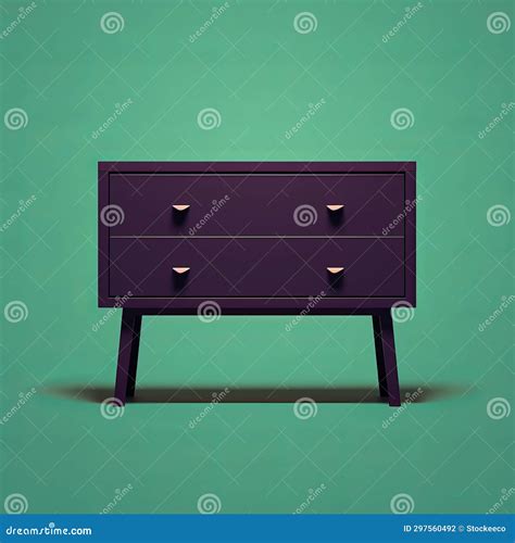 Minimalist Purple Dresser Logo By Ji Lee Stock Illustration