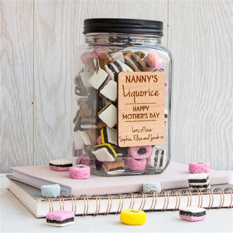 Personalised Liquorice Glass Sweetie Jar The Laser Boutique