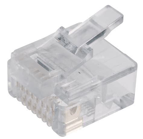 Mp 8 8rk Rj45 Modular Plug For Round Cables 8 8 Short At Reichelt
