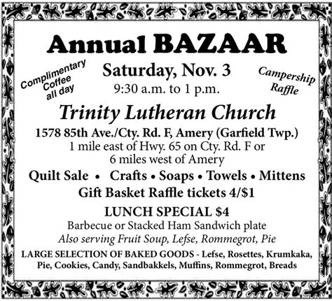 Wednesday October 31 2018 Ad Trinity Luthernan Church Osceola Sun