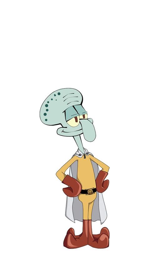 Caped Squiddy Squidward Tentacles Squidward Tentacle Art