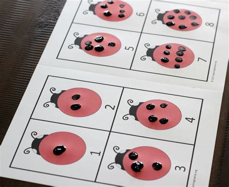 Ladybug Spots Counting Activity Counting Activities Preschool