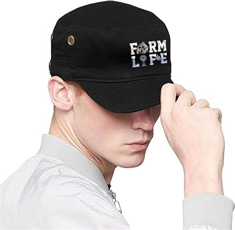 Farm Life Farmer Lover T Farming Unisex Solid Cotton Hat Military