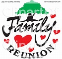 Family Reunion Clip Art Flyer